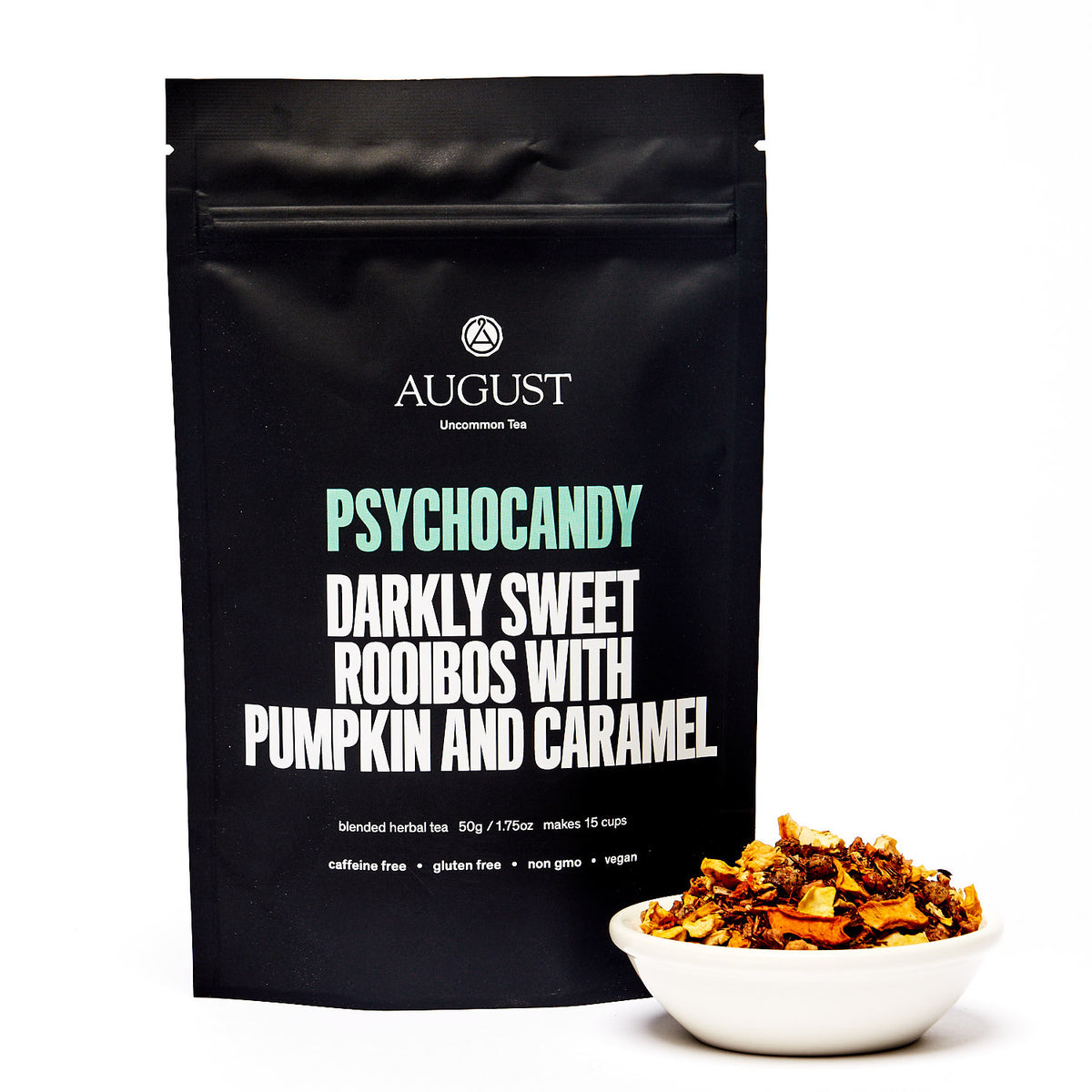 Psychocandy: Roasted Pumpkin Caramel Rooibos Tea (Caffeine Free)