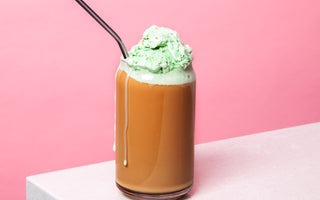 The Library Black Tea and Pistachio Gelato Float