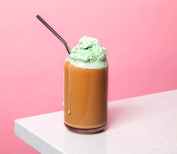 The Library Black Tea and Pistachio Gelato Float