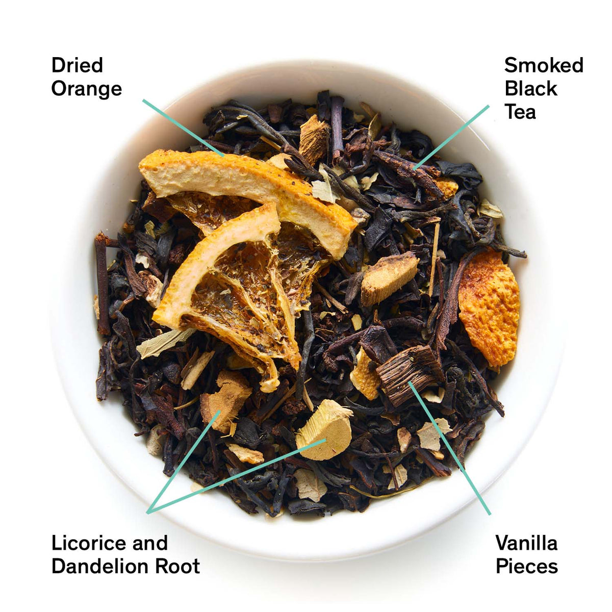 Mood Indigo: Smoky Orange Vanilla Black tea