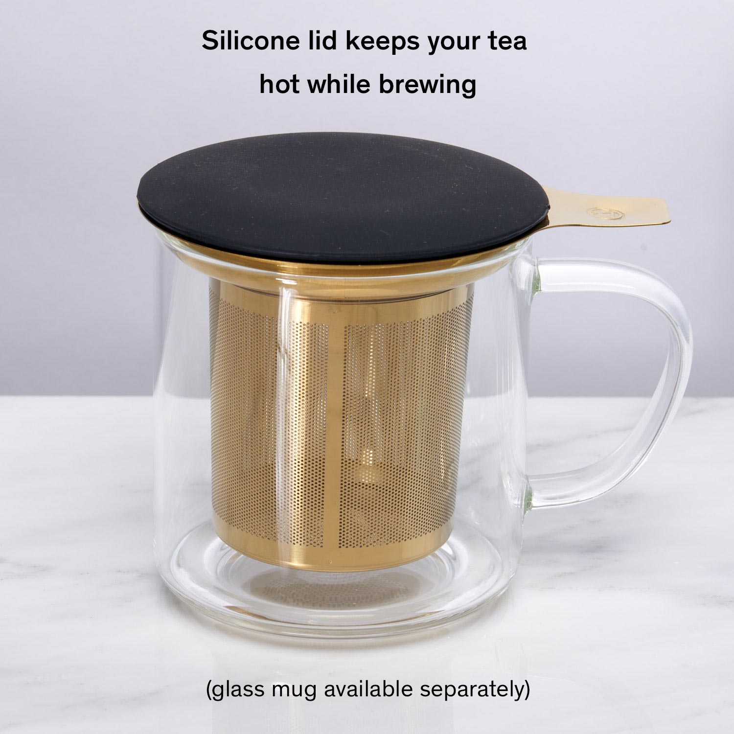 Glass Infuser Mug, Tea Infuser Mug, Glass Tea Maker, Glass Tea Cup