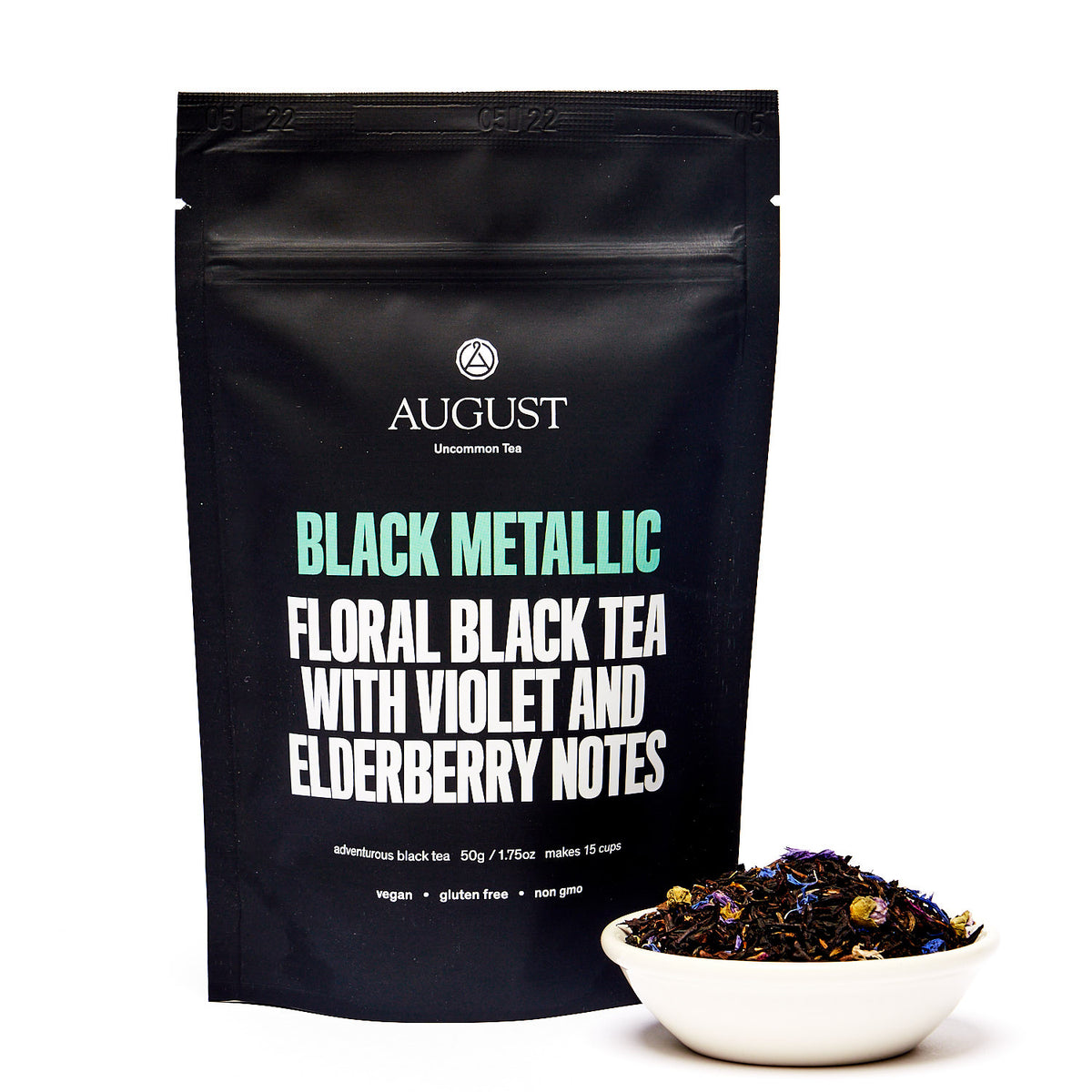 Black Metallic: Violet Elderberry Black Tea