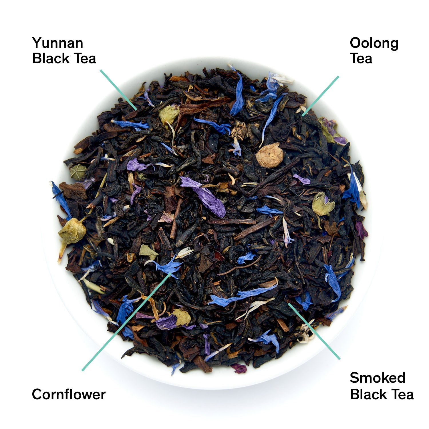 Black Metallic: Violet Elderberry Black Tea (15 Tea Bags)