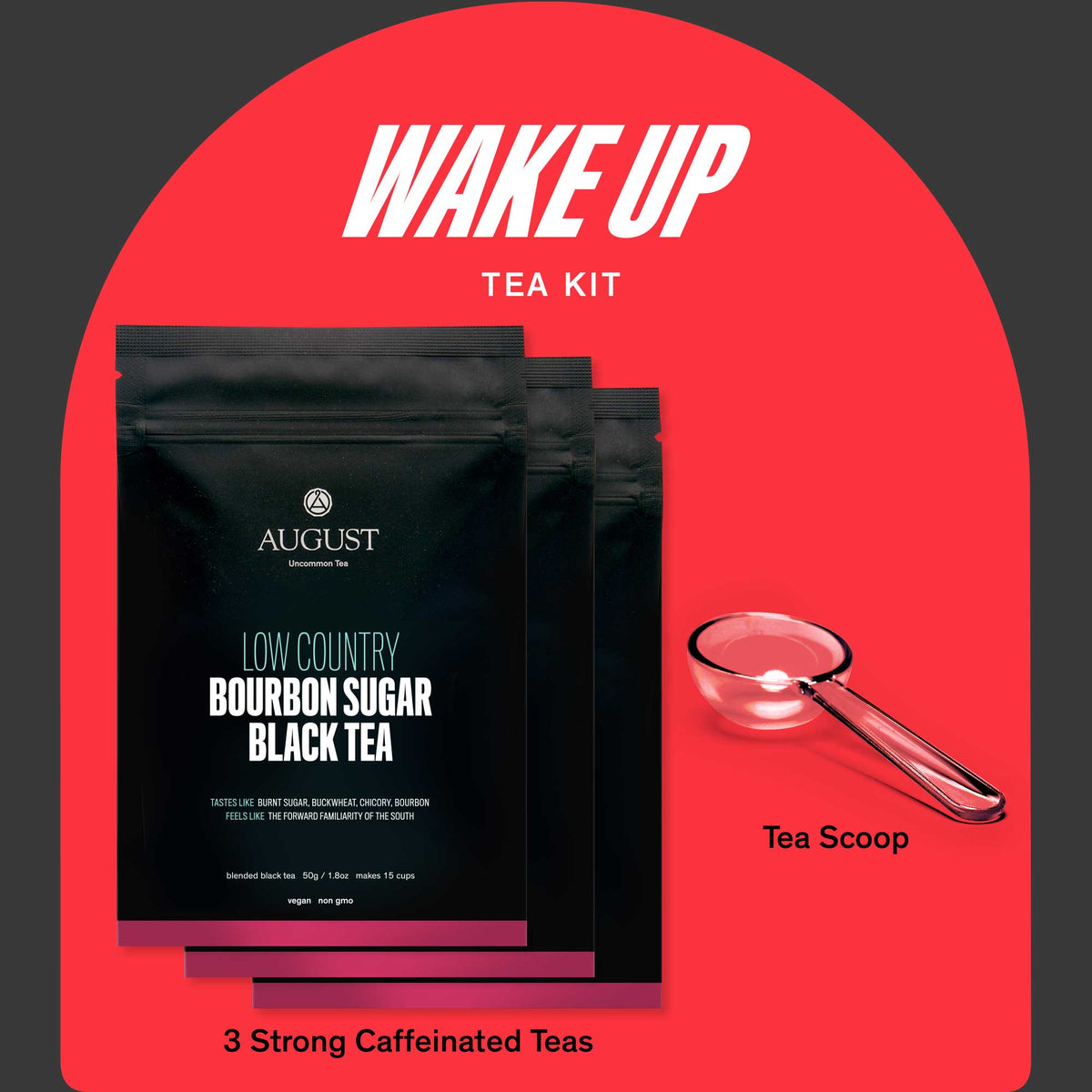Wake Up Tea Kit: 3 Strong Caffeinated Teas to Jumpstart Your Day